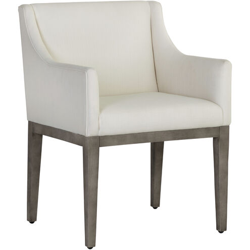 Malik Ash Grey / Linoso Ivory Dining Armchair
